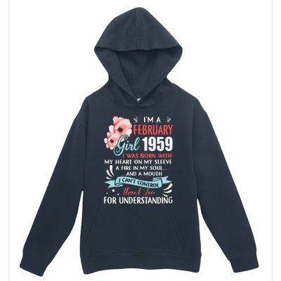 February 1959 64th Birthday Gift 64 Years Old Urban Pullover Hoodie