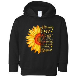 February 1947 76th Birthday Gift 76 Years Old Toddler Hoodie