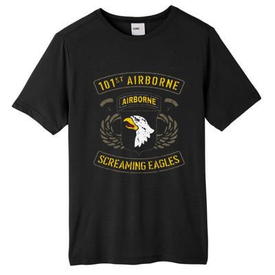 Funny 101st Airborne Paratrooper Army Veteran Vintage Tall Fusion ChromaSoft Performance T-Shirt