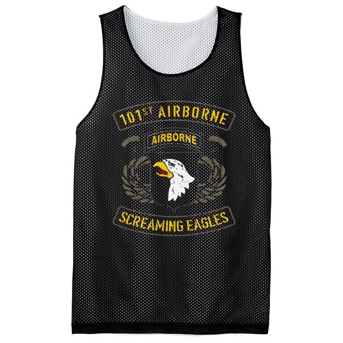 Funny 101st Airborne Paratrooper Army Veteran Vintage Mesh Reversible Basketball Jersey Tank