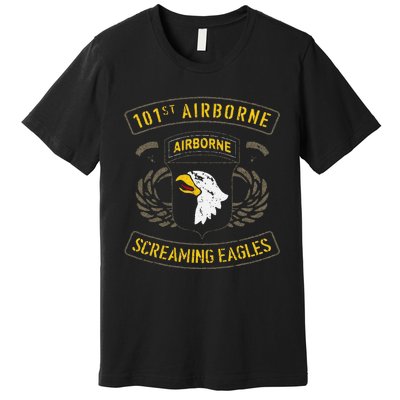 Funny 101st Airborne Paratrooper Army Veteran Vintage Premium T-Shirt