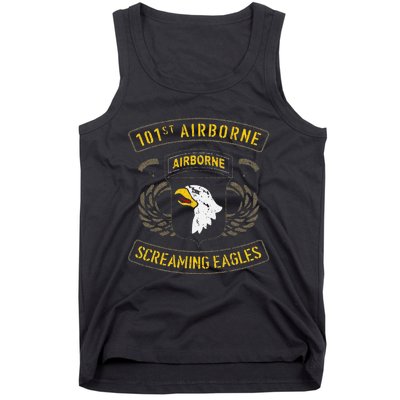 Funny 101st Airborne Paratrooper Army Veteran Vintage Tank Top