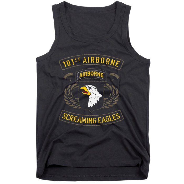 Funny 101st Airborne Paratrooper Army Veteran Vintage Tank Top