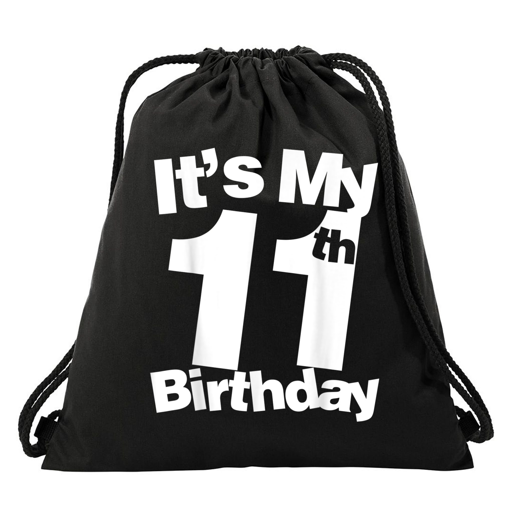 Funny 11th Birthday It's My 11th Birthday 11 Year Old Birthday Drawstring Bag