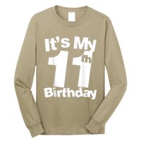 Funny 11th Birthday It's My 11th Birthday 11 Year Old Birthday Long Sleeve Shirt