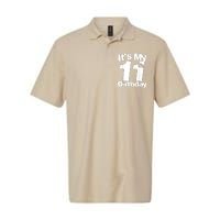 Funny 11th Birthday It's My 11th Birthday 11 Year Old Birthday Softstyle Adult Sport Polo