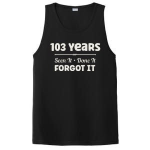 Funny 103rd Birthday Gifts 103 Years Old PosiCharge Competitor Tank