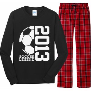 Football 10th Birthday Soccer Legend 2013 Long Sleeve Pajama Set