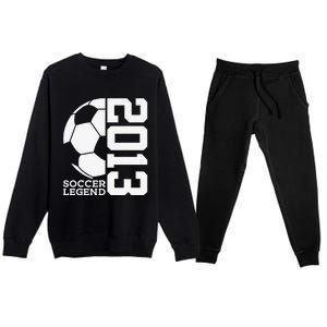 Football 10th Birthday Soccer Legend 2013 Premium Crewneck Sweatsuit Set