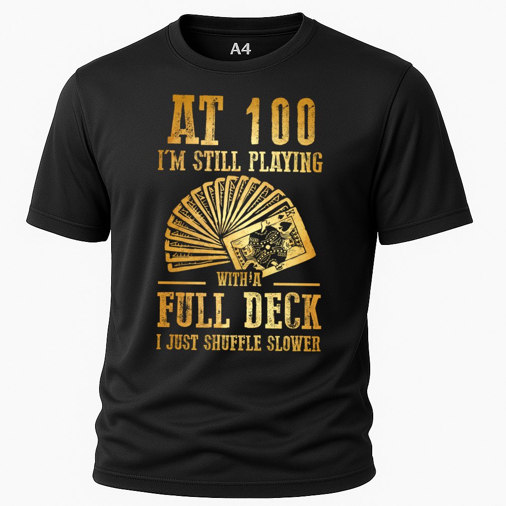 Funny 100th Birthday Gift 100 Year Old Cards Meaningful Gift Cooling Performance Crew T-Shirt
