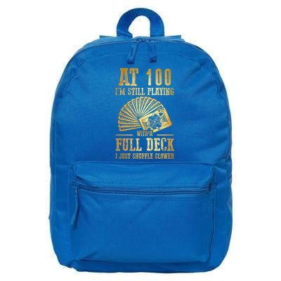 Funny 100th Birthday Gift 100 Year Old Cards Meaningful Gift 16 in Basic Backpack