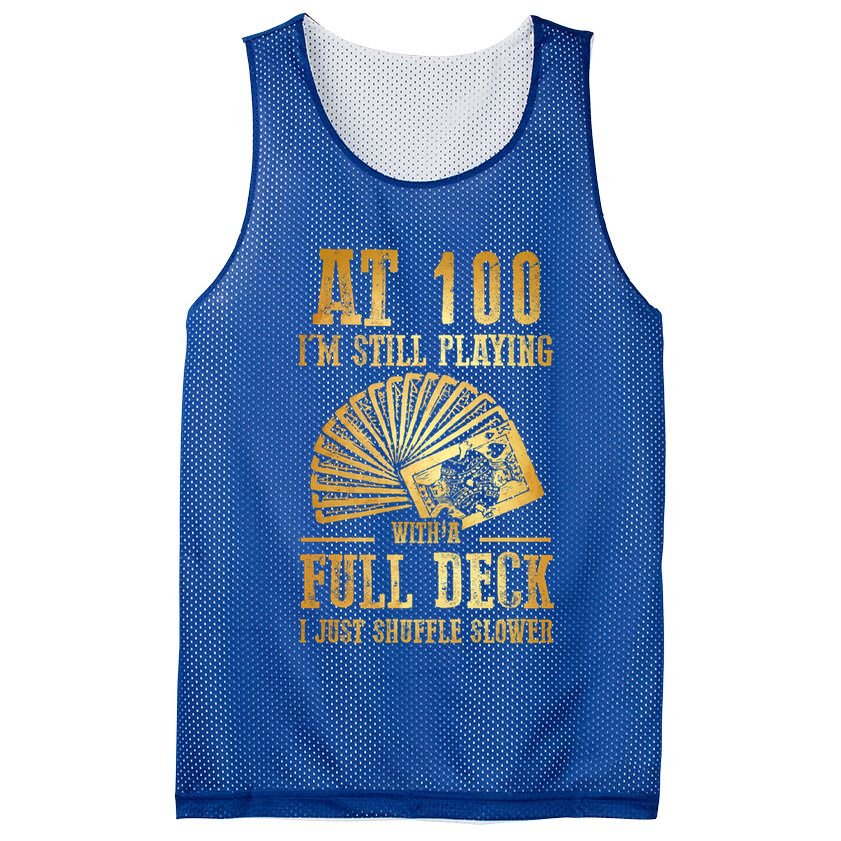 Funny 100th Birthday Gift 100 Year Old Cards Meaningful Gift Mesh Reversible Basketball Jersey Tank