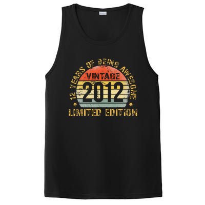 Funny 12th Birthday Decoration Boy 12yr 12 Year Old Birthday Gift PosiCharge Competitor Tank