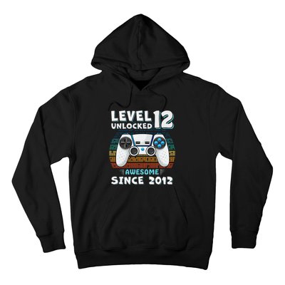 Funny 12th Birthday Decoration Boy 12yr 12 Year Old Birthday Hoodie