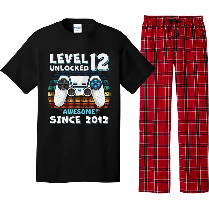 Funny 12th Birthday Decoration Boy 12yr 12 Year Old Birthday Pajama Set