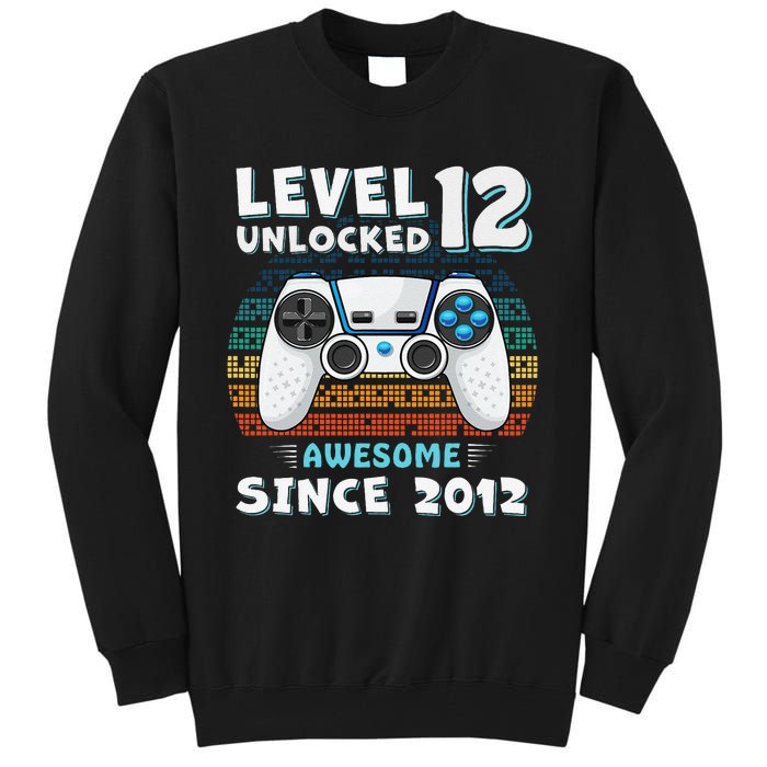 Funny 12th Birthday Decoration Boy 12yr 12 Year Old Birthday Tall Sweatshirt