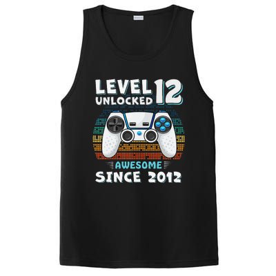 Funny 12th Birthday Decoration Boy 12yr 12 Year Old Birthday PosiCharge Competitor Tank