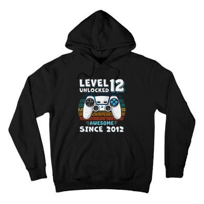 Funny 12th Birthday Decoration Boy 12yr 12 Year Old Birthday Tall Hoodie