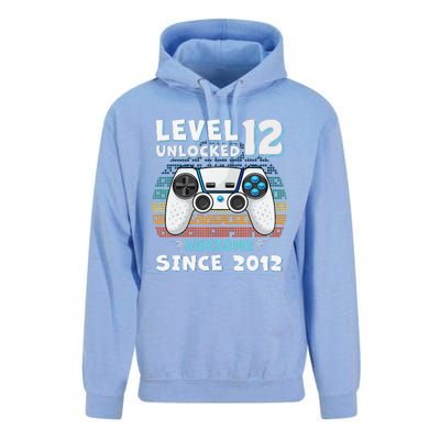 Funny 12th Birthday Decoration Boy 12yr 12 Year Old Birthday Unisex Surf Hoodie