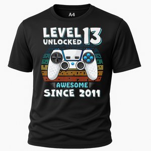 Funny 13th Birthday Decoration Boy 13yr 13 Year Old Birthday Cooling Performance Crew T-Shirt