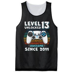 Funny 13th Birthday Decoration Boy 13yr 13 Year Old Birthday Mesh Reversible Basketball Jersey Tank