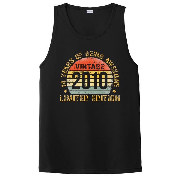 Funny 14th Birthday Decoration Boy 14yr 14 Year Old Birthday PosiCharge Competitor Tank