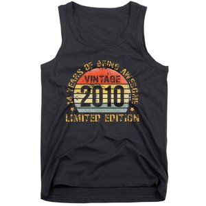 Funny 14th Birthday Decoration Boy 14yr 14 Year Old Birthday Tank Top