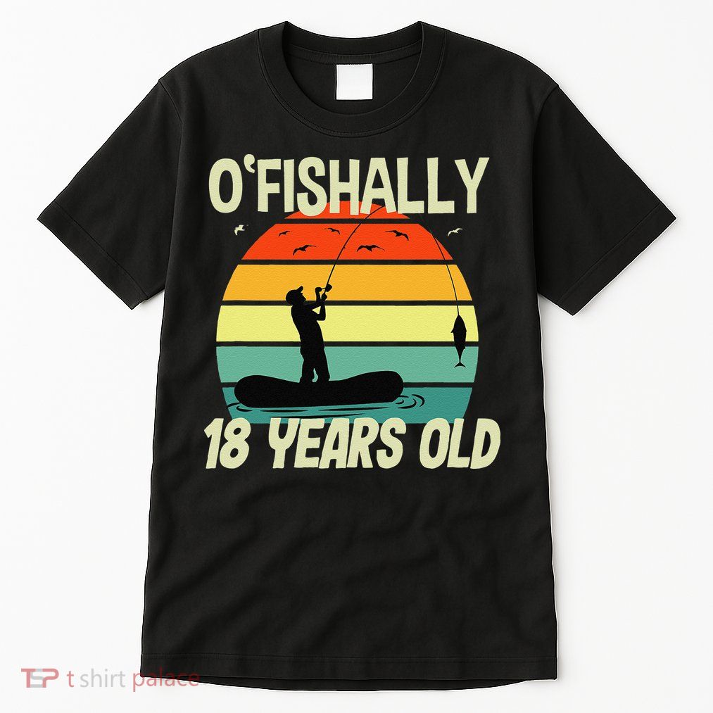 Fishing 18th Birthday Gift For Fishermen Tall T-Shirt