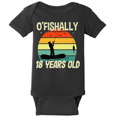 Fishing 18th Birthday Gift For Fishermen Baby Bodysuit