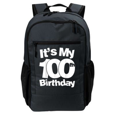 Funny 100th Birthday. It's My 100th Birthday 100 Year Old Birthday Daily Commute Backpack