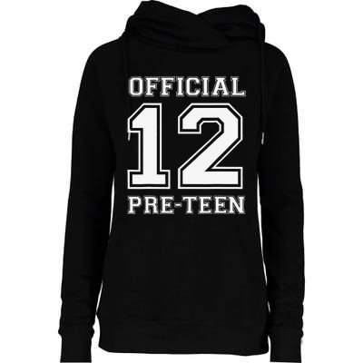 Funny 12th Birthday 12 Year Old 2010 12 PreTeen Womens Funnel Neck Pullover Hood