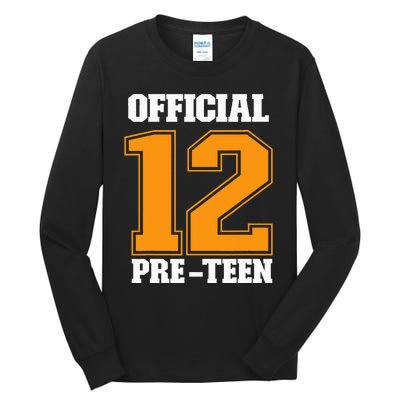 Funny 12th Birthday 12 Year Old 2010 Official 12 Pre-Teen Tall Long Sleeve T-Shirt