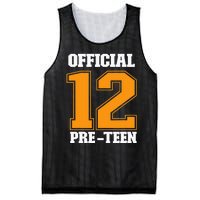 Funny 12th Birthday 12 Year Old 2010 Official 12 Pre-Teen Mesh Reversible Basketball Jersey Tank