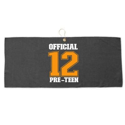 Funny 12th Birthday 12 Year Old 2010 Official 12 Pre-Teen Large Microfiber Waffle Golf Towel