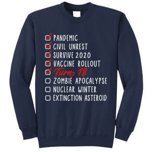 Funny 18th Birthday Gift I 18 Years I 2003 2021 I Quarantine Sweatshirt