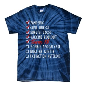 Funny 18th Birthday Gift I 18 Years I 2003 2021 I Quarantine Tie-Dye T-Shirt