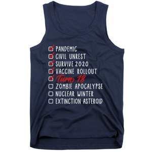 Funny 18th Birthday Gift I 18 Years I 2003 2021 I Quarantine Tank Top