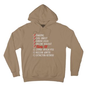 Funny 18th Birthday Gift I 18 Years I 2003 2021 I Quarantine Hoodie