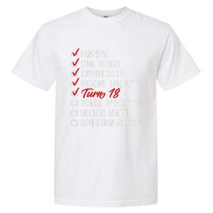 Funny 18th Birthday Gift I 18 Years I 2003 2021 I Quarantine Garment-Dyed Heavyweight T-Shirt