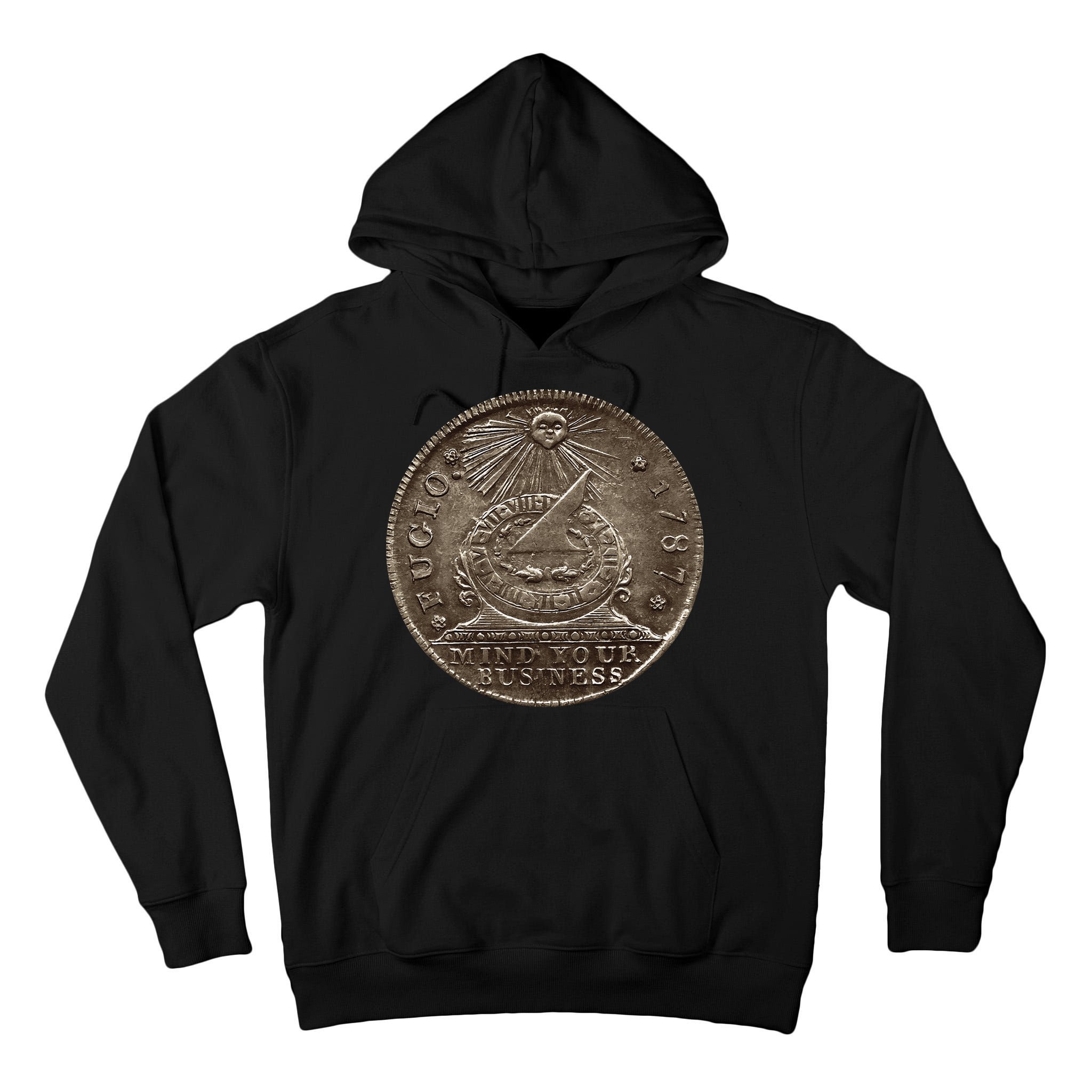 Fugio 1787 Cent Coin Mind Your Business United States Money Tall Hoodie