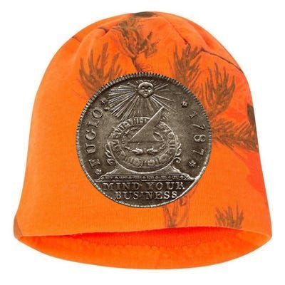 Fugio 1787 Cent Coin Mind Your Business United States Money Kati - Camo Knit Beanie