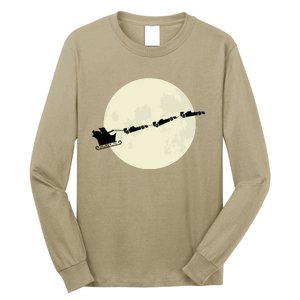 Formula 1 Christmas Santa Claus Sled With F1 Cars Essential Long Sleeve Shirt