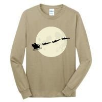 Formula 1 Christmas Santa Claus Sled With F1 Cars Essential Tall Long Sleeve T-Shirt