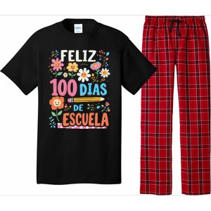 Feliz 100 Diaz De Escuela 100th Day School Spanish Teacher Pajama Set