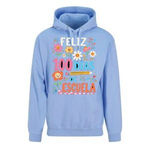 Feliz 100 Diaz De Escuela 100th Day School Spanish Teacher Unisex Surf Hoodie