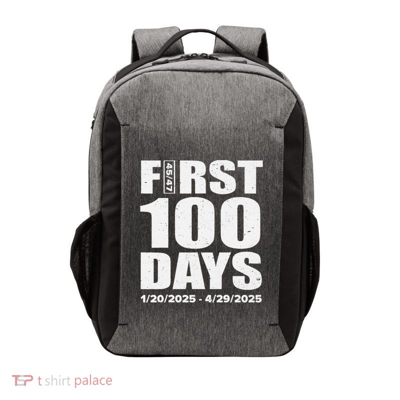 First 100 Days 4547 Trump Inauguration Presidency 1202025 Vector Backpack