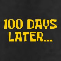 Funny 100 Days Later One Hundred Days Of School 7 Panel Mesh Trucker Snapback Hat