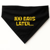 Funny 100 Days Later One Hundred Days Of School USA-Made Doggie Bandana