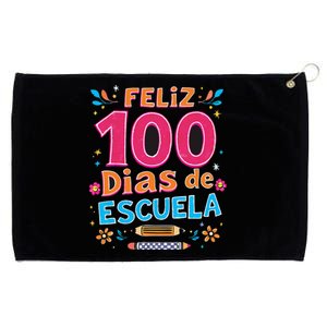 Feliz 100 Diaz De Escuela 100th Day School Spanish Teacher Grommeted Golf Towel