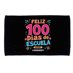 Feliz 100 Diaz De Escuela 100th Day School Spanish Teacher Microfiber Hand Towel